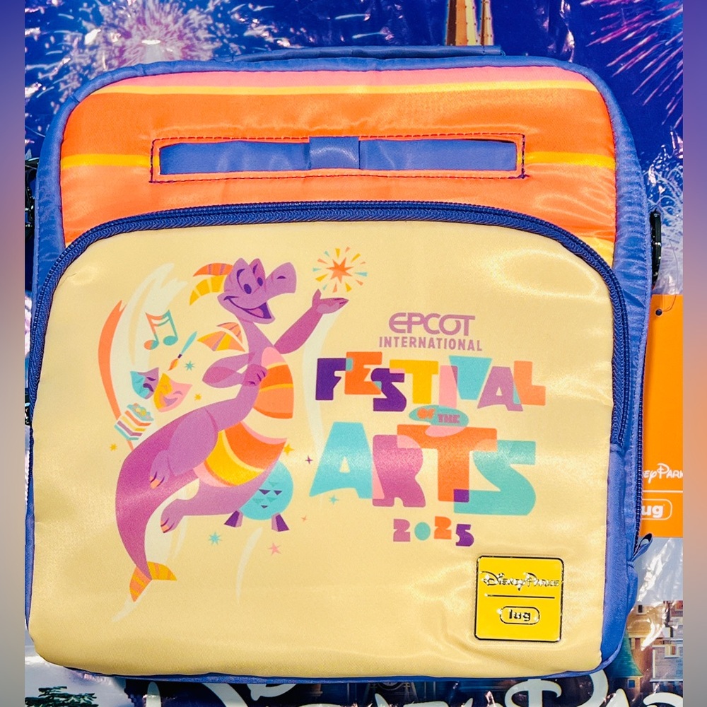 💜 2025 Disney Parks EPCOT Festival of the Arts Figment Lug Crossbody NWT Ranger